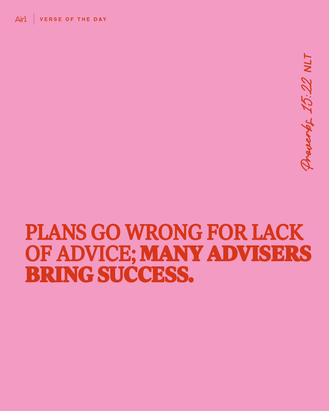 Plans go wrong for lack of advice; many advisers bring success.