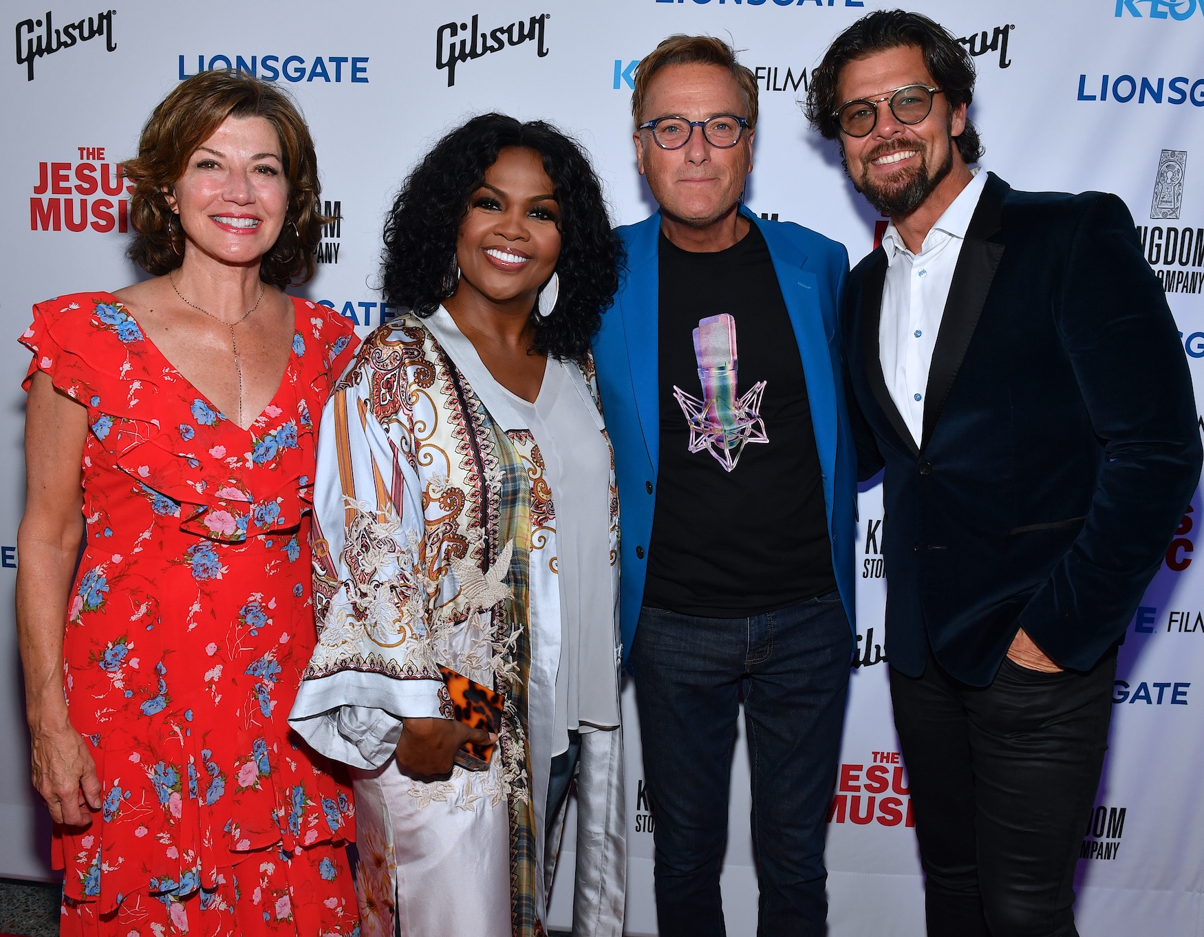 Amy Grant CeCe Winans Michael W Smith and Jason Crabb at The Jesus Music premiere