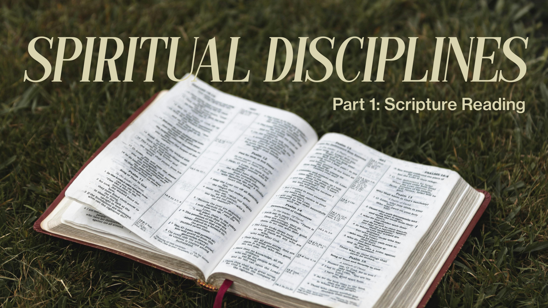 Part 1 Spiritual Disciplines Series Image