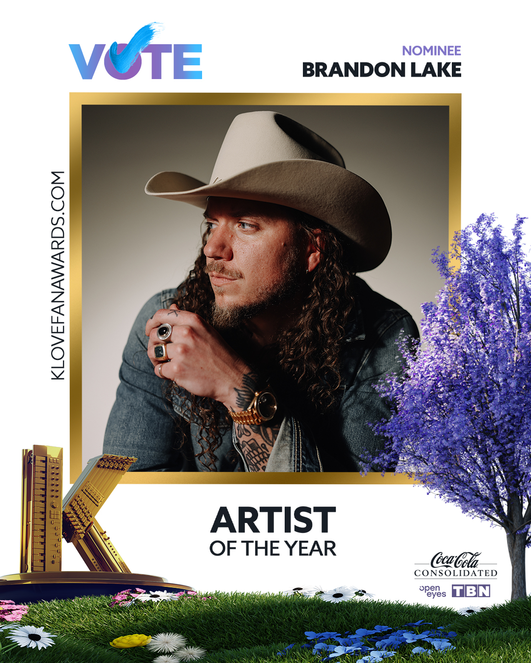 Vote Brandon Lake for Artist of the Year at the 2026 K-LOVE Fan Awards