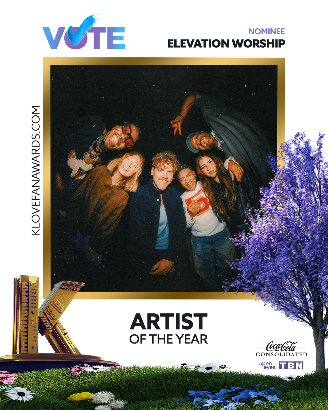 Vote Elevation Worship for Artist of the Year at the 2026 K-LOVE Fan Awards