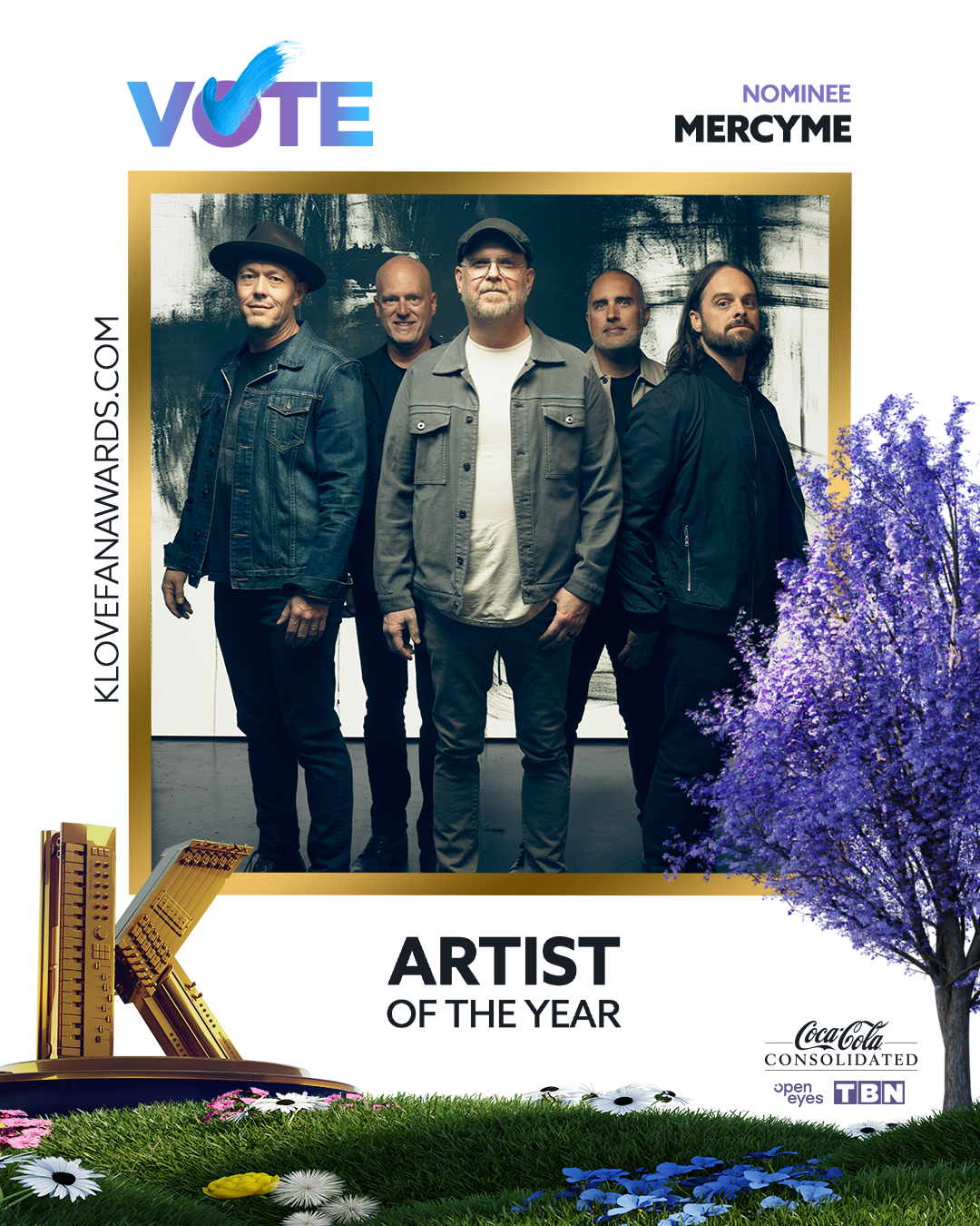 Vote MercyMe for Artist of the Year at the 2026 K-LOVE Fan Awards