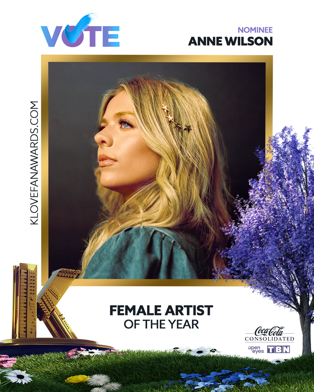 Vote Anne Wilson for Female Artist of the Year in the 2026 K-LOVE Fan Awards
