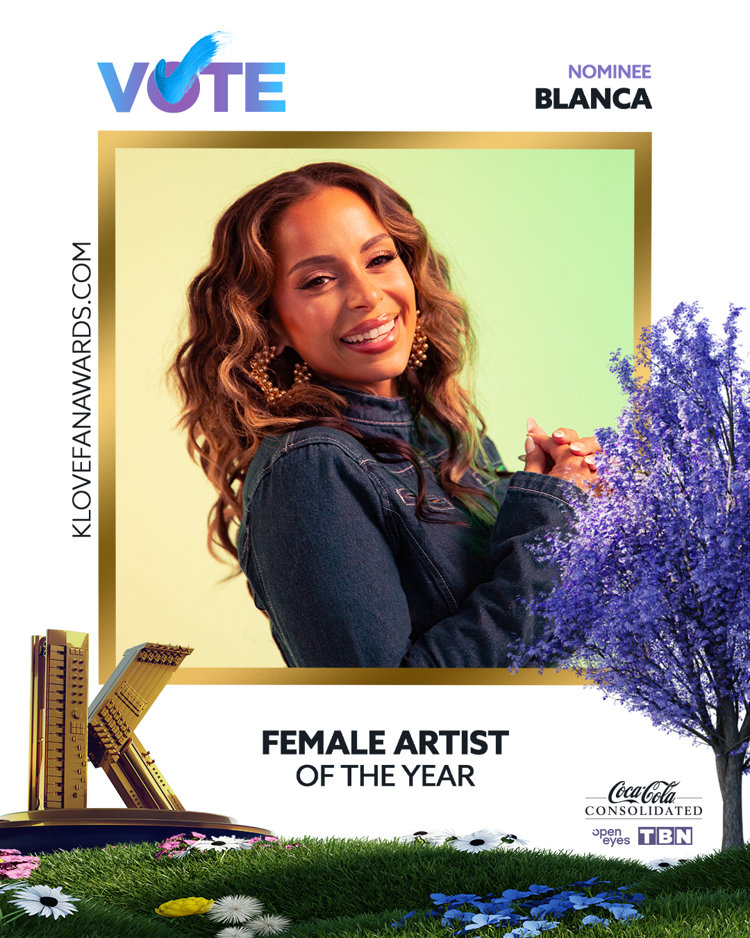 Vote Blanca for Female Artist of the Year in the 2026 K-LOVE Fan Awards