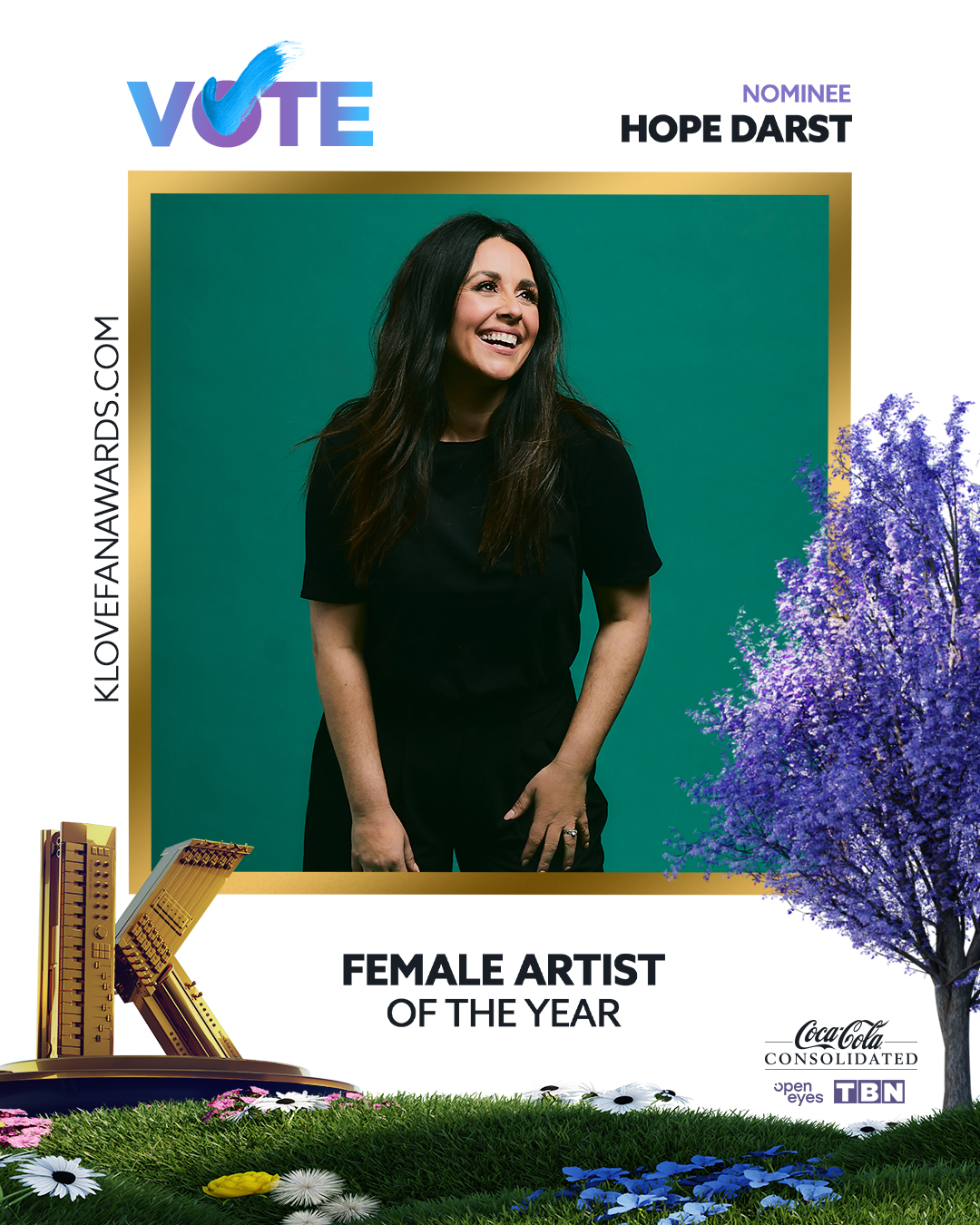 Vote Hope Darst for Female Artist of the Year in the 2026 K-LOVE Fan Awards