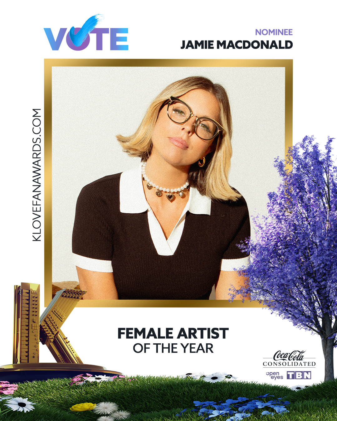 Vote Jamie MacDonald for Female Artist of the Year in the 2026 K-LOVE Fan Awards