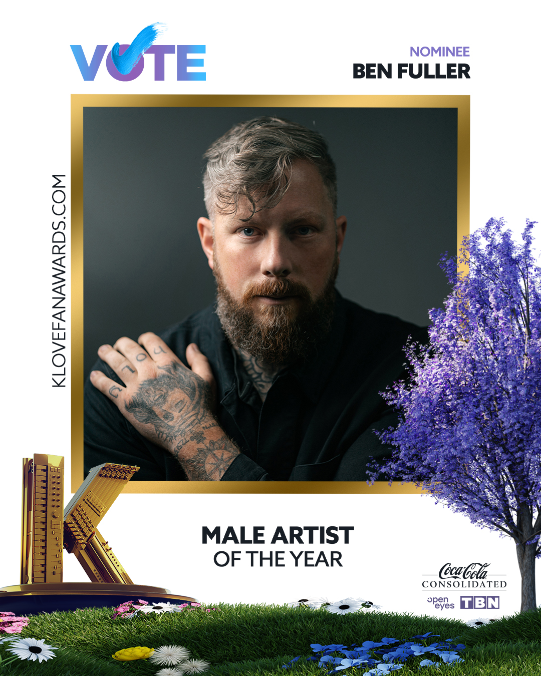Vote Ben Fuller for Male Artist of the Year in the 2026 K-LOVE Fan Awards