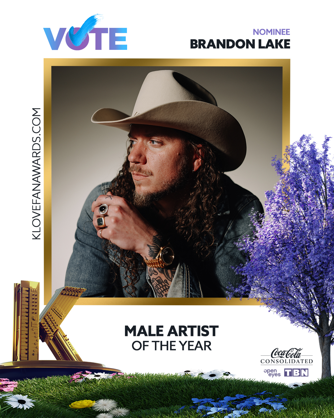 Vote Brandon Lake for Male Artist of the Year in the 2026 K-LOVE Fan Awards