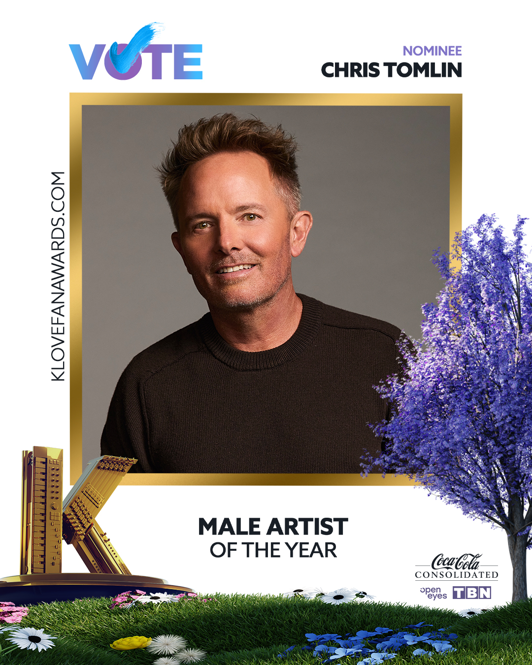 Vote Chris Tomlin for Male Artist of the Year in the 2026 K-LOVE Fan Awards