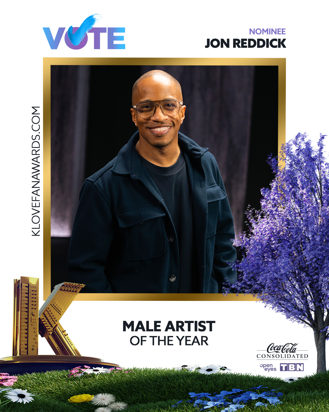 Vote Jon Reddick for Male Artist of the Year in the 2026 K-LOVE Fan Awards