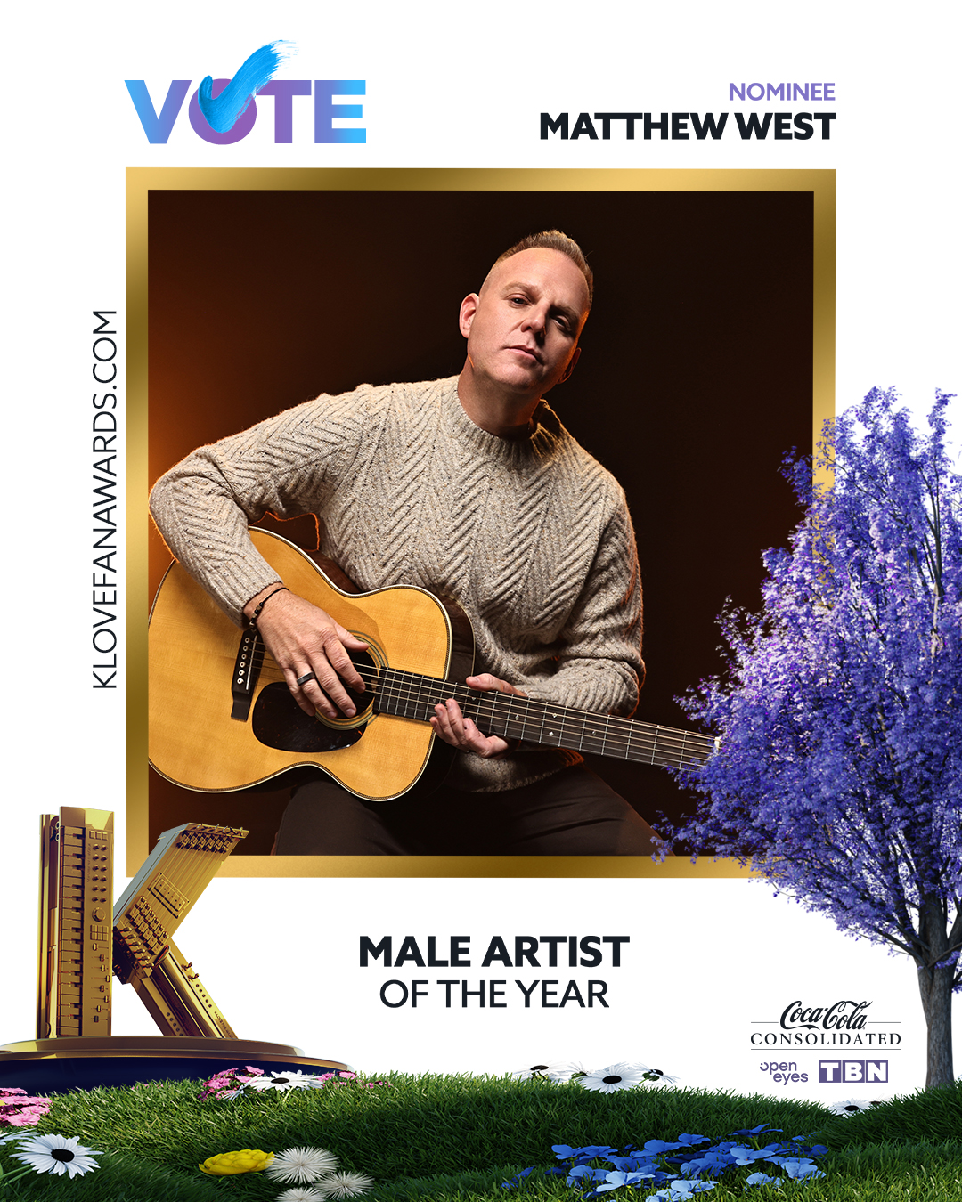 Vote Matthew West for Male Artist of the Year in the 2026 K-LOVE Fan Awards