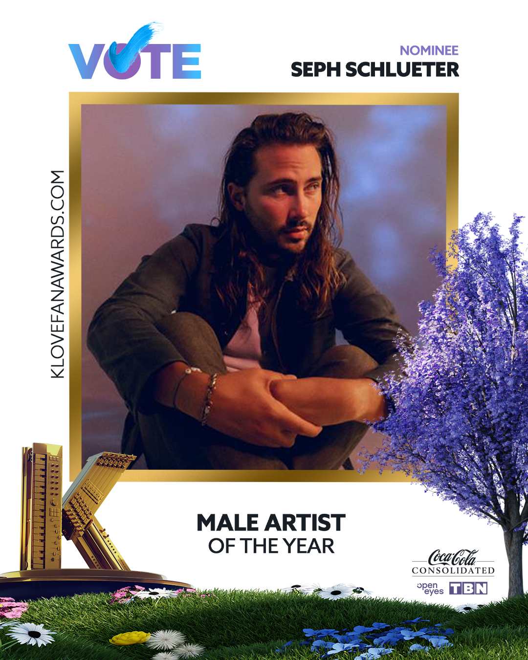 Vote Seph Schlueter for Male Artist of the Year in the 2026 K-LOVE Fan Awards
