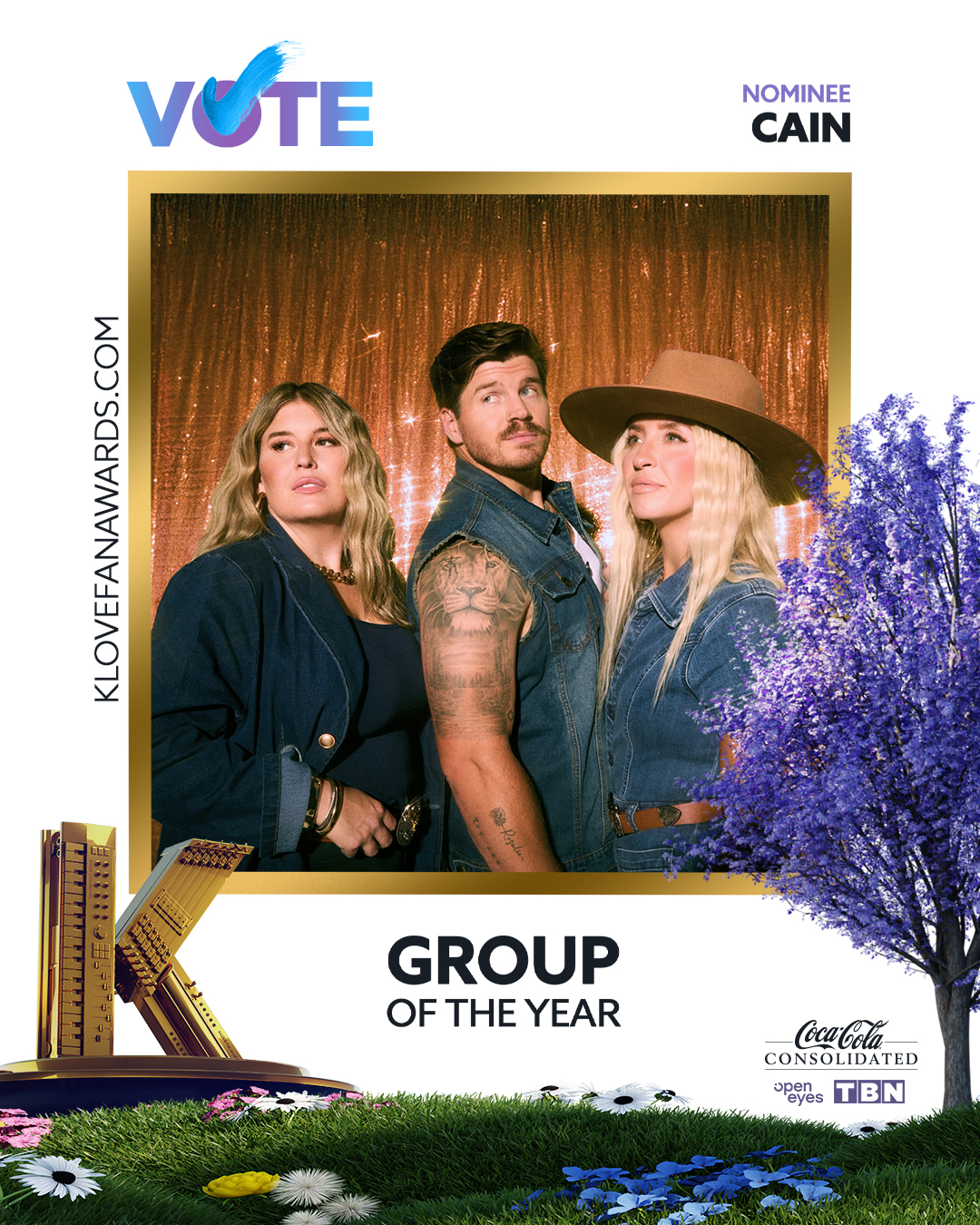 Vote CAIN for Group of the Year in the 2026 K-LOVE Fan Awards