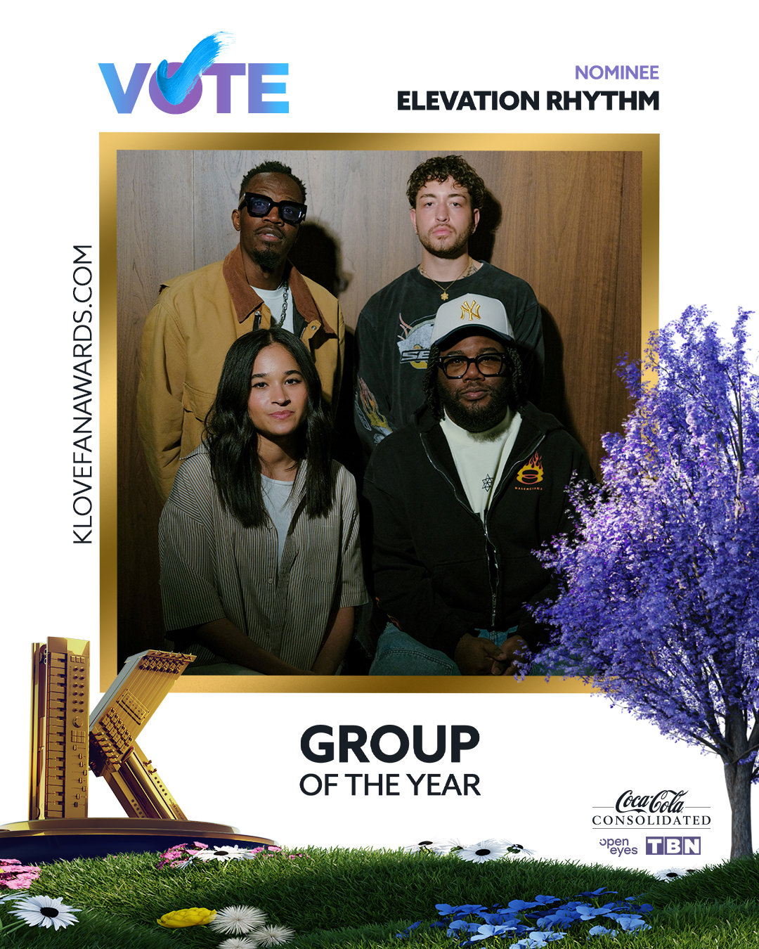 Vote Elevation Rhythm for Group of the Year at the 2026 K-LOVE Fan Awards