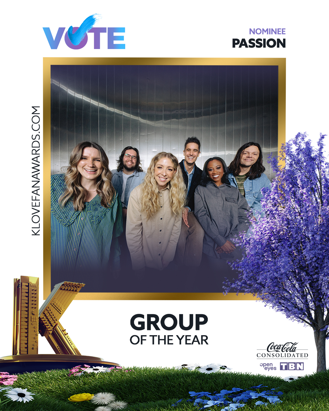 Vote Passion for Group of the Year at the 2026 K-LOVE Fan Awards