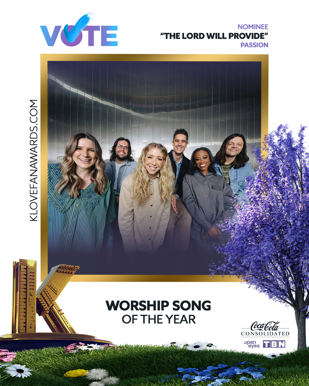 Vote The Lord Will Provide for Worship Song of the Year in the 2026 K-LOVE Fan Awards