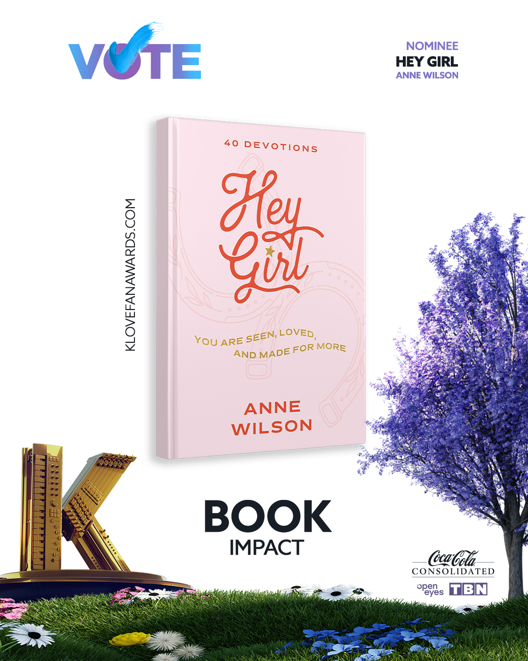 Vote Hey Girl for Book Impact at the 2026 K-LOVE Fan Awards
