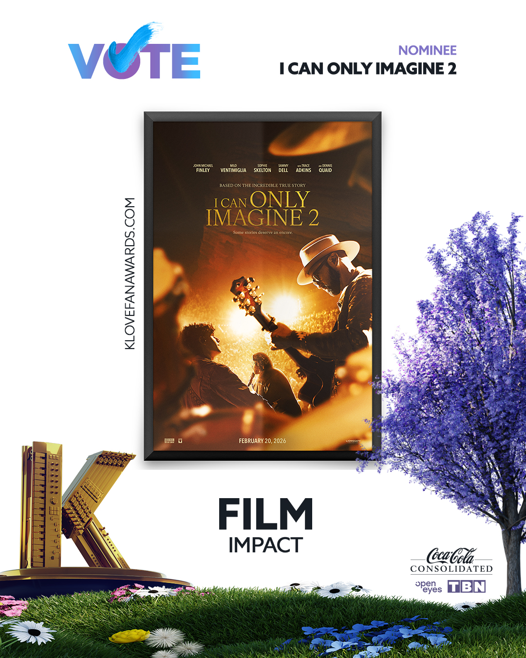 Vote I Can Only Imagine 2 for Film Impact in the 2026 K-LOVE Fan Awards