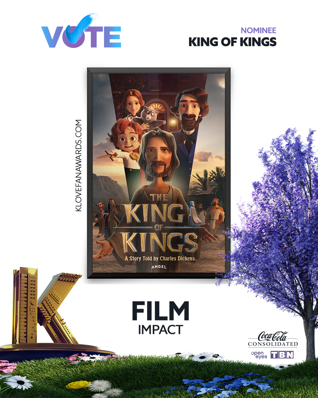Vote The King of Kings for Film Impact in the 2026 K-LOVE Fan Awards