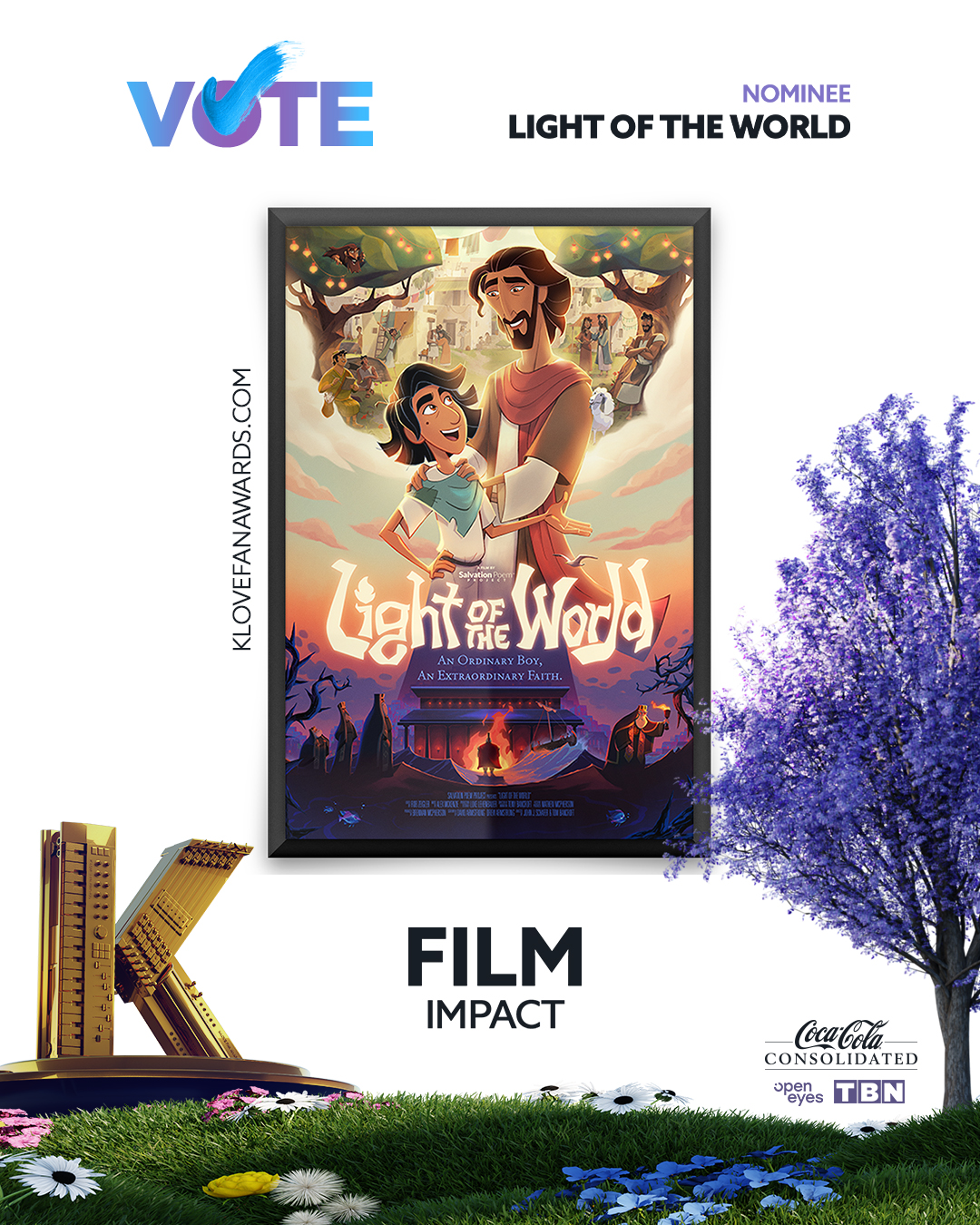 Vote Light of the World for Film Impact in the 2026 K-LOVE Fan Awards