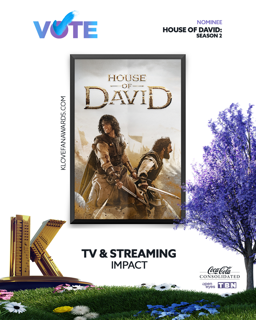 Vote House of David for TV Streaming Impact at the 2026 K-LOVE Fan Awards