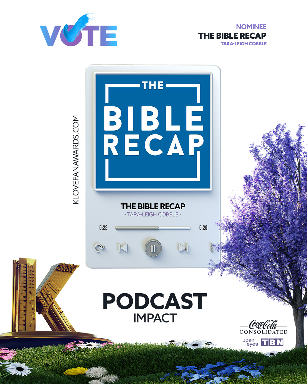 Vote The Bible Recap for Podcast Impact in the 2026 K-LOVE Fan Awards
