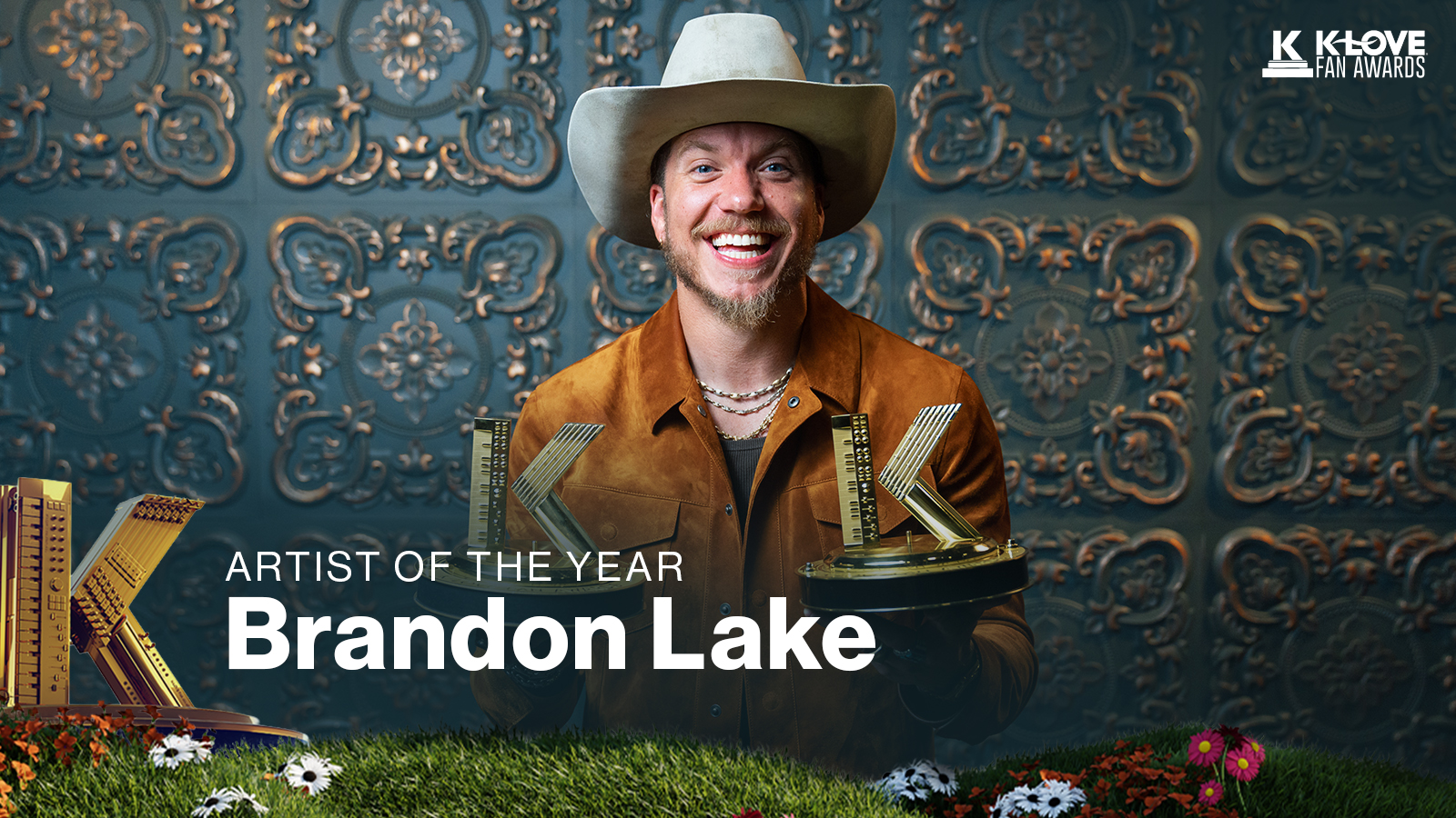 Brandon Lake wins Artist of the Year at the 2026 K-LOVE Fan Awards