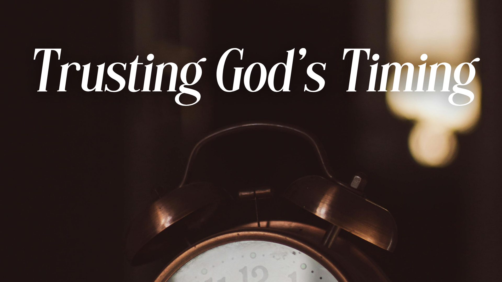 Trusting God's Timing Image