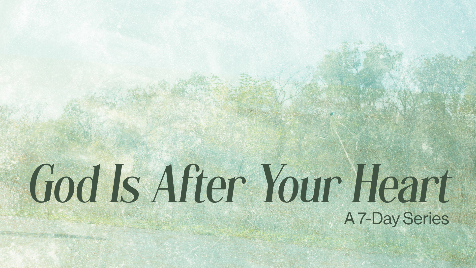 God Is After Your Heart Series Image