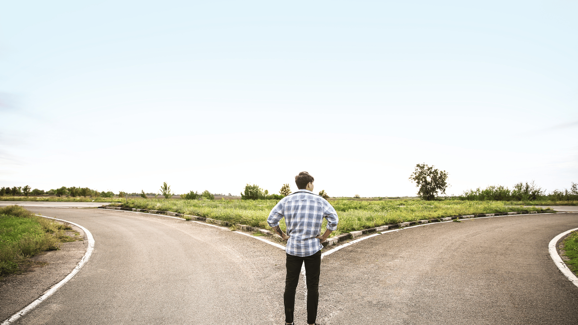Spanish Standing at a Crossroads with God Image