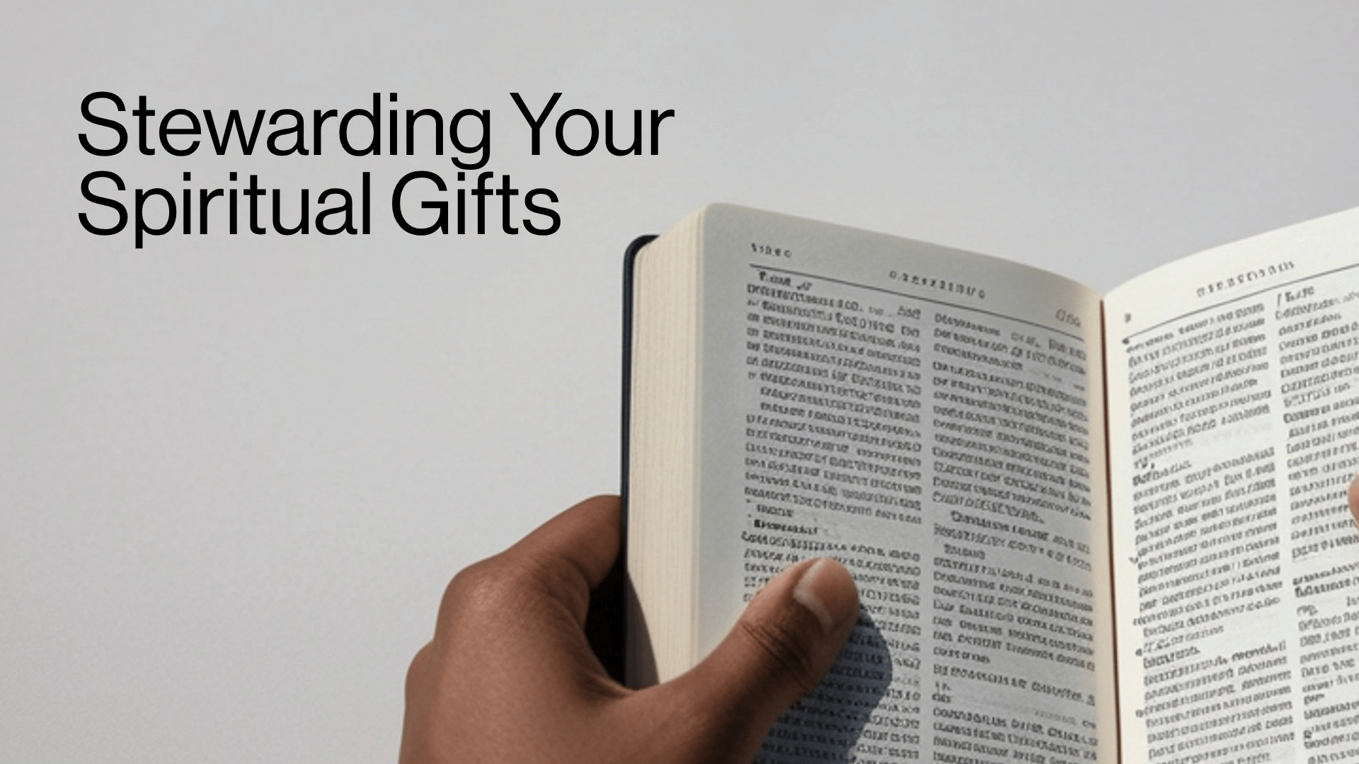 Stewarding Your Spiritual Gifts Image