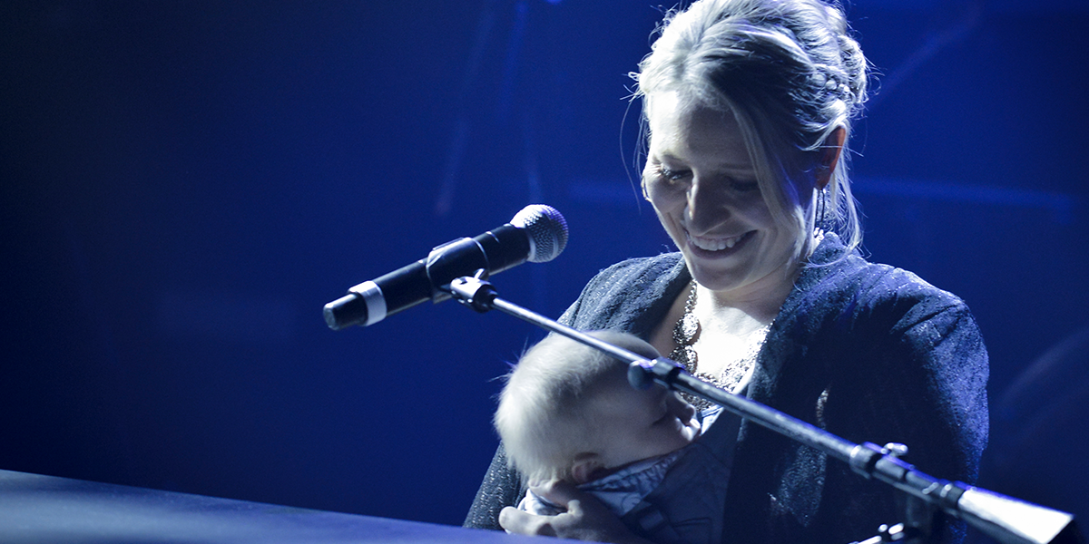 Laura Story and Newborn