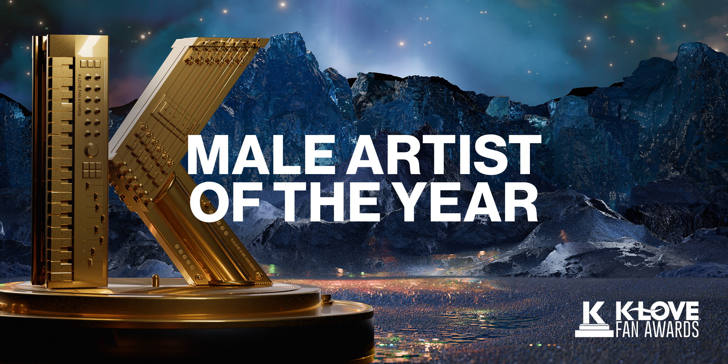 Vote for your favorite male KLOVE artist to win at the 2025 KLOVE Fan Awards