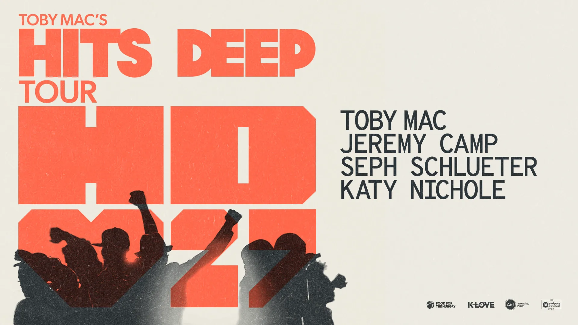 TobyMac's Hits Deep Tour 2027 with TobyMac Jeremy Camp Seph Schlueter and Katy Nichole