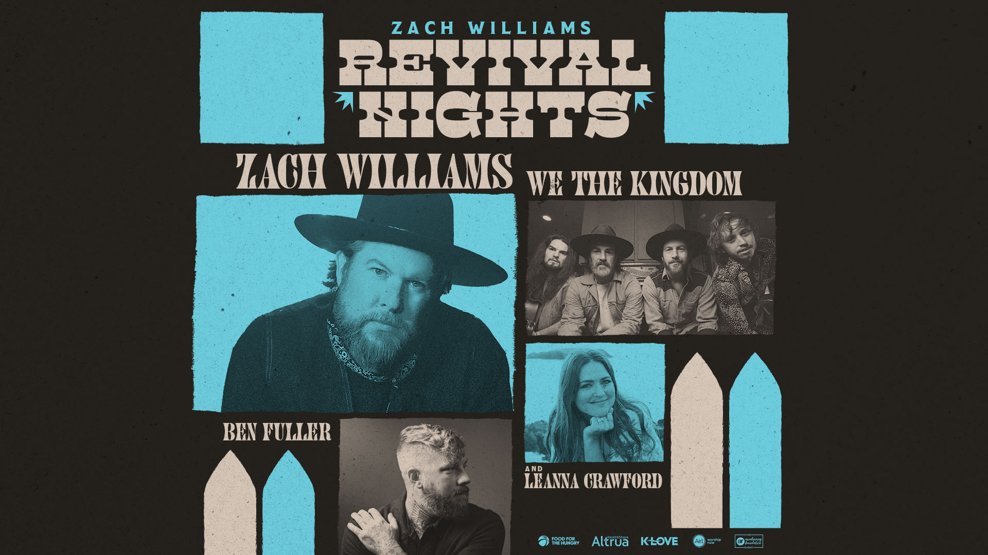Zach Williams Revival Nights Fall 2025 Tour with We the Kingdom Ben Fuller and Leanna Crawford