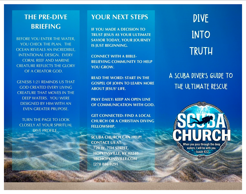 Scuba Church brochure