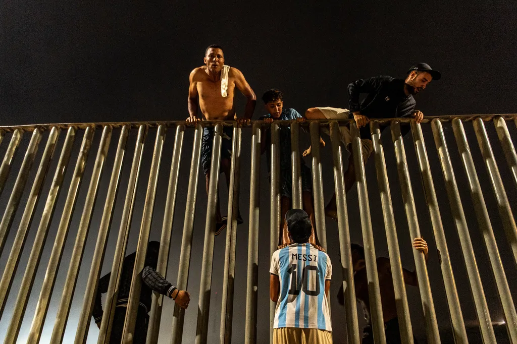 Migrants try to cross from Morocco into the Spanish enclave of Ceuta
