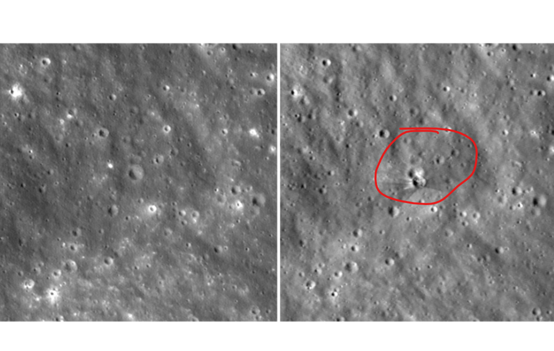 New Moon Crater Courtesy Of Elon Musk's SpaceX