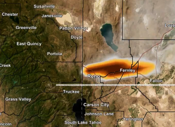 Smoke forecast for Reno area