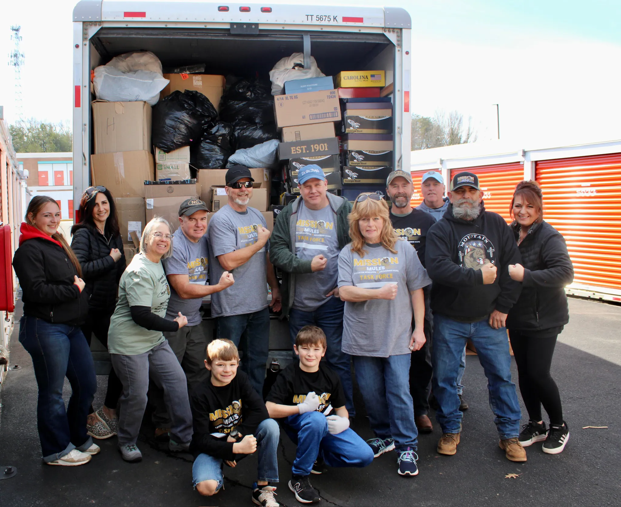Mike and Michele Toberer With Volunteers With A Truck Loaded and Ready To Distribute Relief