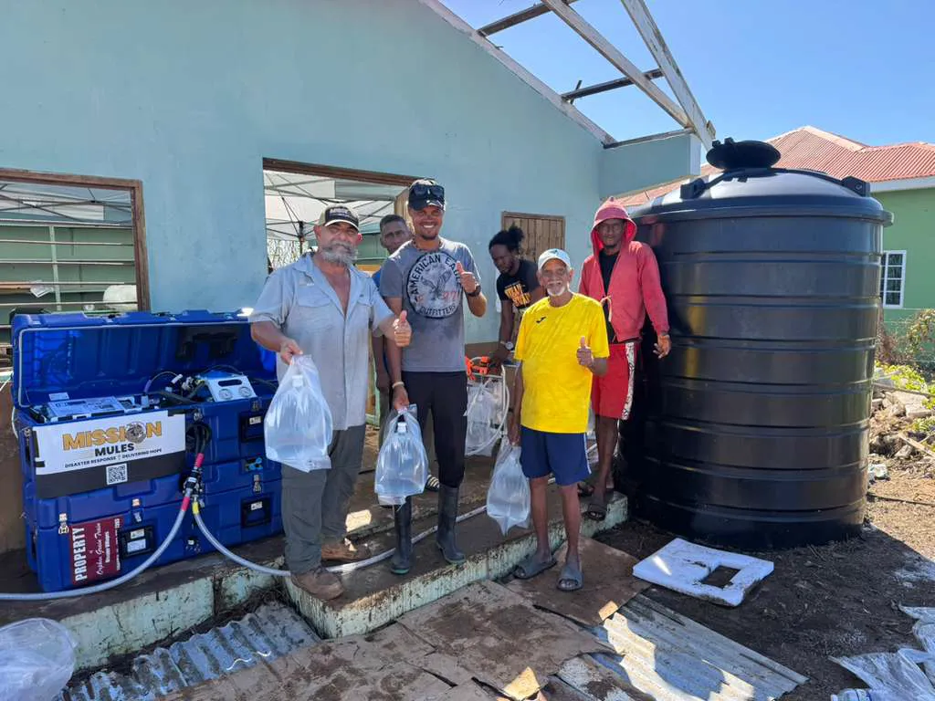 Mike Toberer With The Water Desalination System In Jamaica