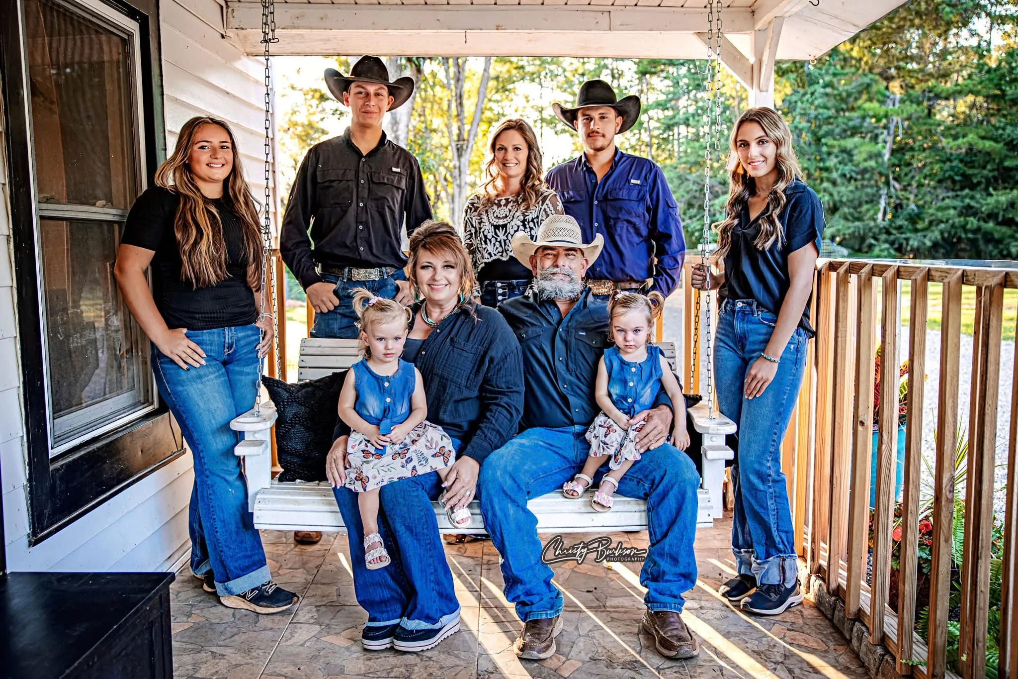The Toberer Family, Including Mike And Michele, Their Children, And Grand Daughters