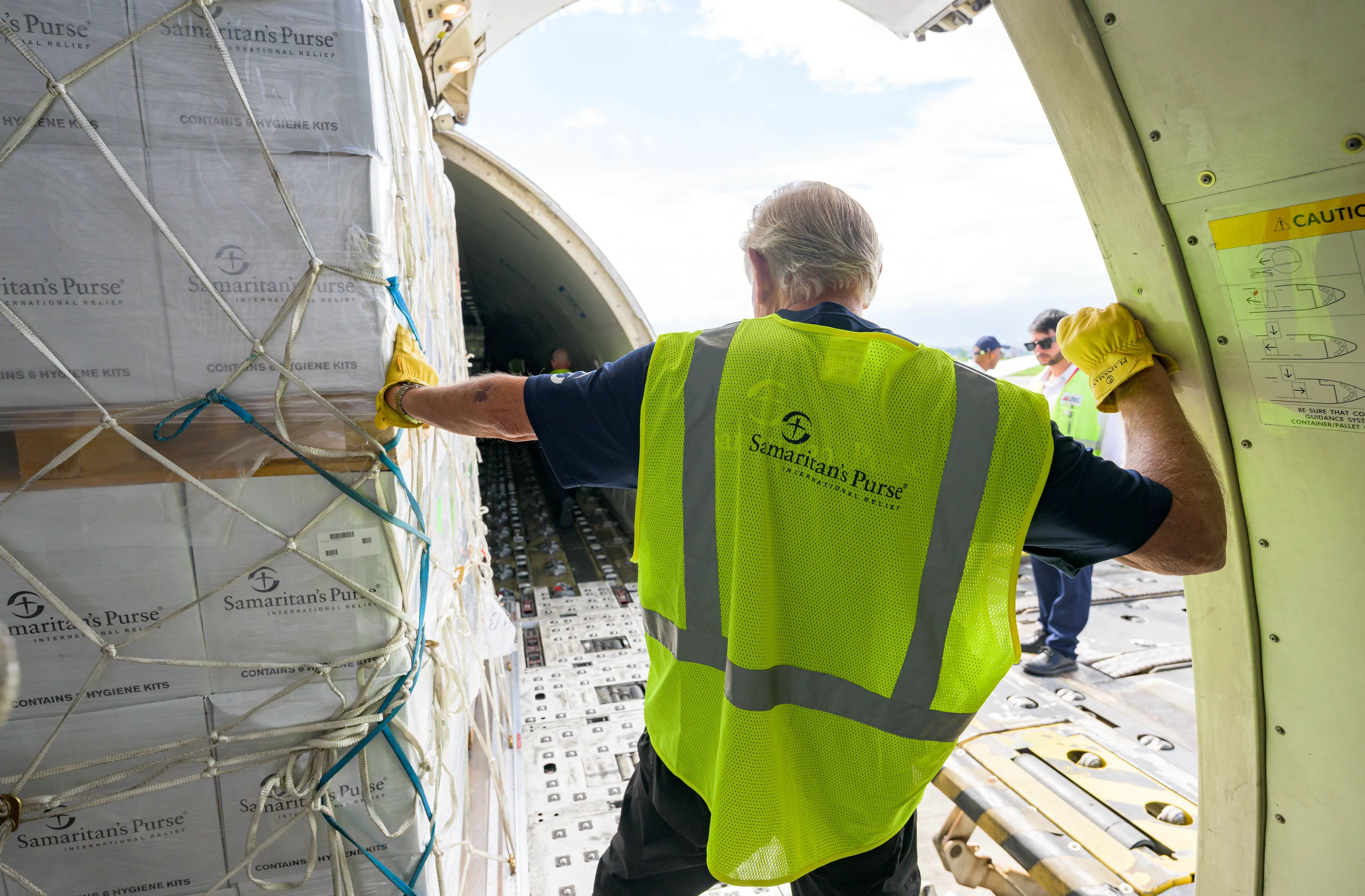 Samaritan’s Purse relief flight cargo