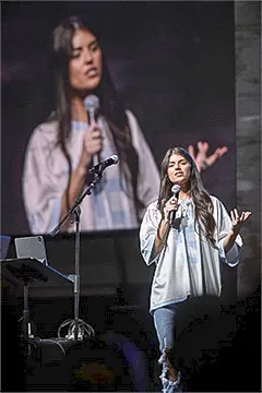 Madi Prewett Troutt speaking