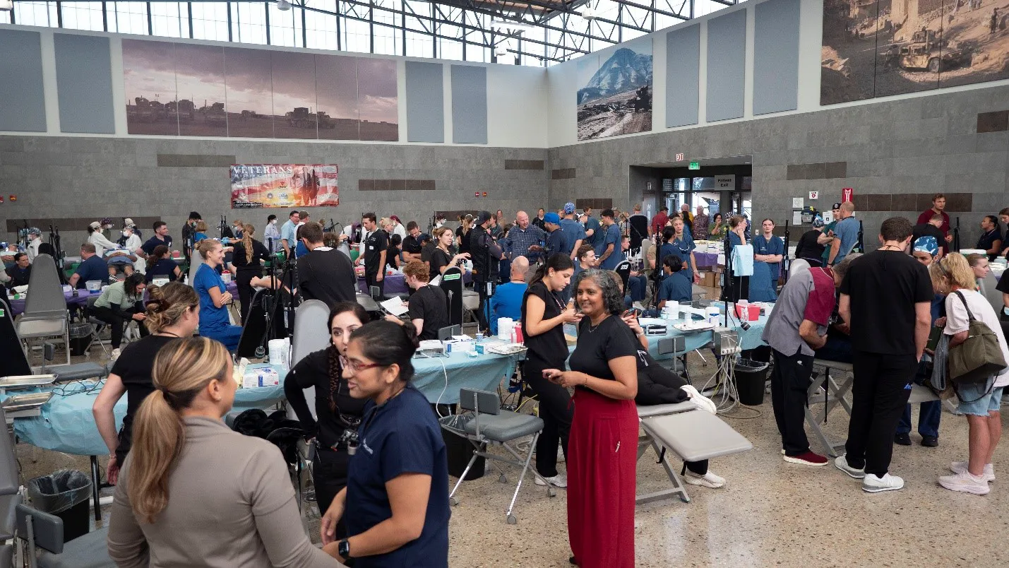 Hundreds of patients passed through the two-day VETMOM dental event and received free dental care at the Nebraska National Guard Titan Readiness Center