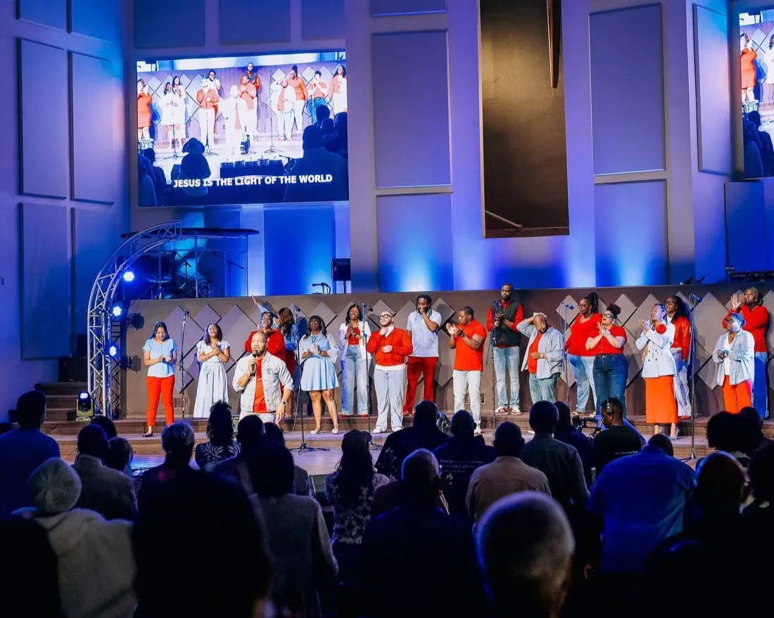 Bayview Church partaking in Praise and Worship