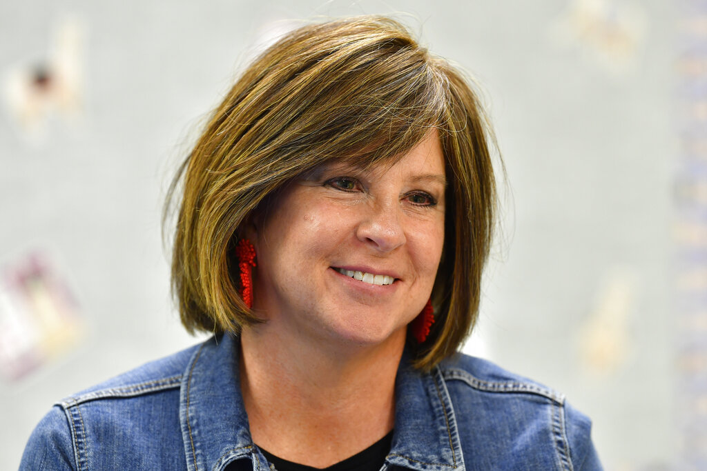 Shelly Kerr, a counselor at at Lakewood Elementary School in Cecilia, Ky., talks about Closegap, a mental health assessment program students start their day using that helps the school identify shy, quiet kids who might need to talk and would have otherwise gone unnoticed