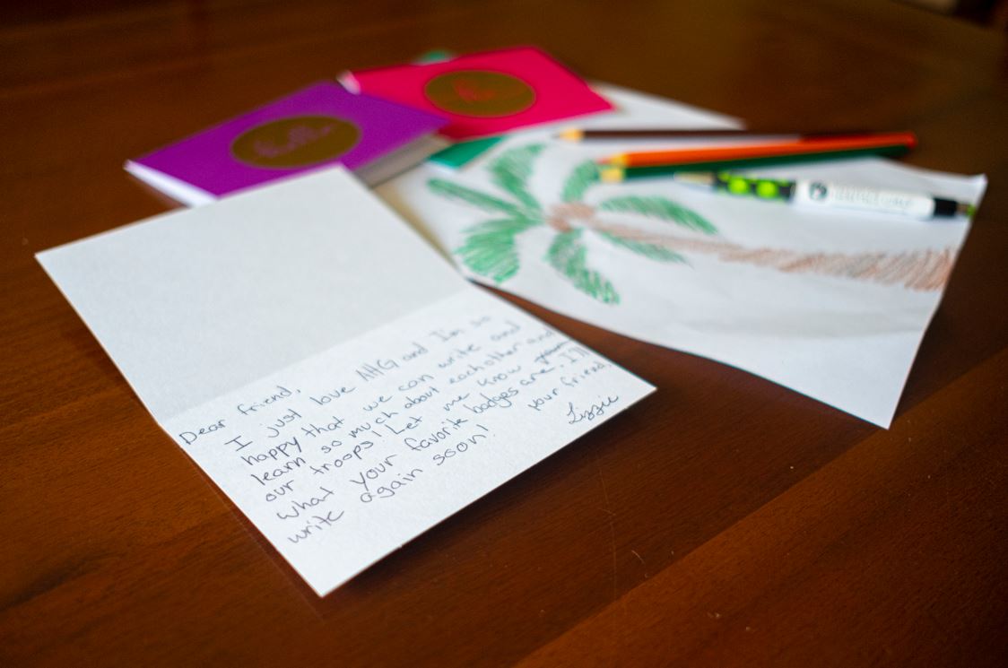 AHG Pen Pal Letter