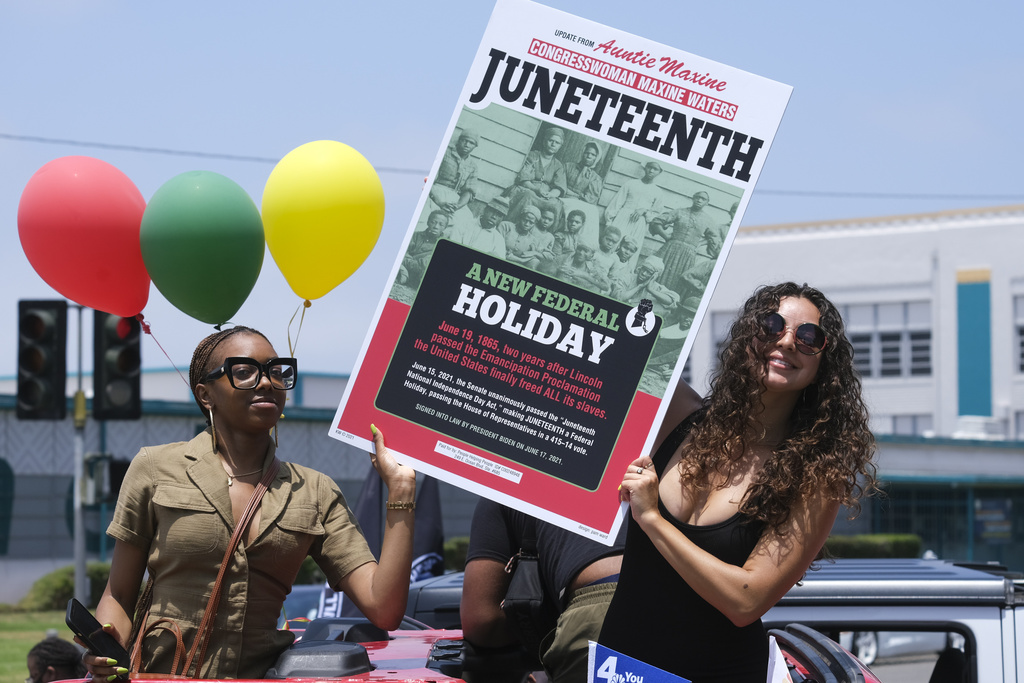 Parade to mark Juneteenth in Inglewood, Calif.