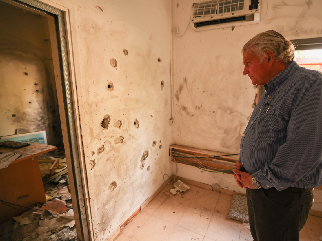 Samaritan’s Purse President Franklin Graham witnesses scenes from the attacks on Israeli civilians